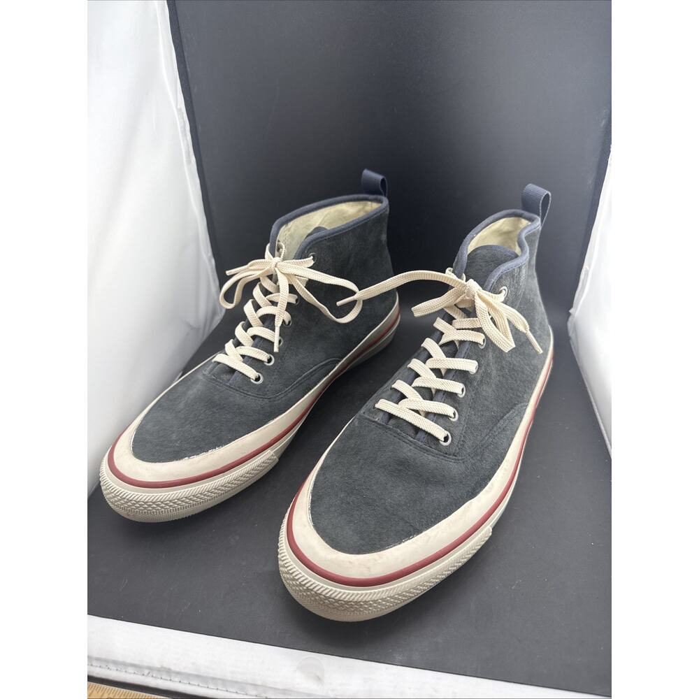 SeaVees Huckberry Mens 13 Gray Suede High Top Sneakers Casual Lace Up Shoes